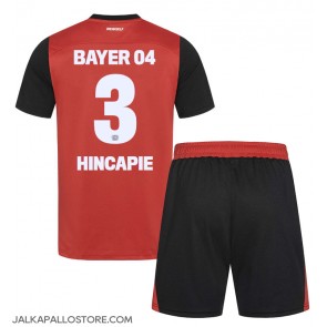 Bayer Leverkusen Piero Hincapie #3 Kotipaita Lapsille 2024-25 Lyhythihainen (+ shortsit)